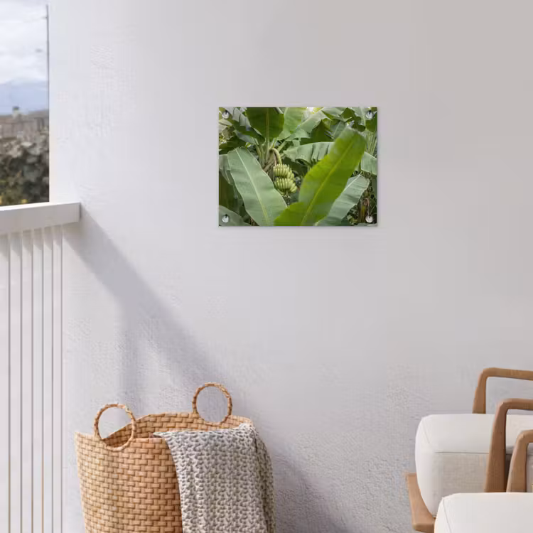 Eten - Bananen - Plantage - Groen tuinposter los doek klein -sfeer8