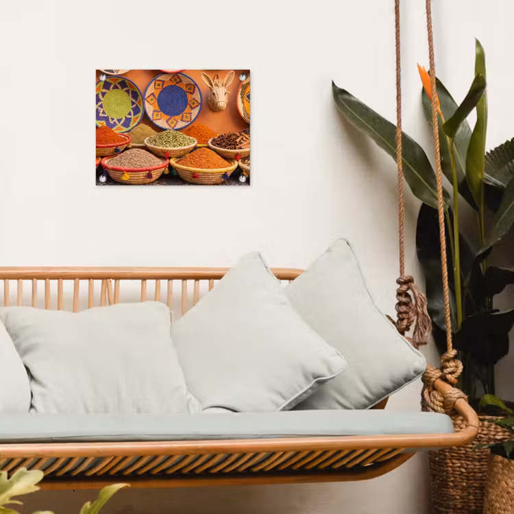 Garden Poster - Food - Colorful - Culture - Eten - Kleurrijk - Cultuur tuinposter los doek klein