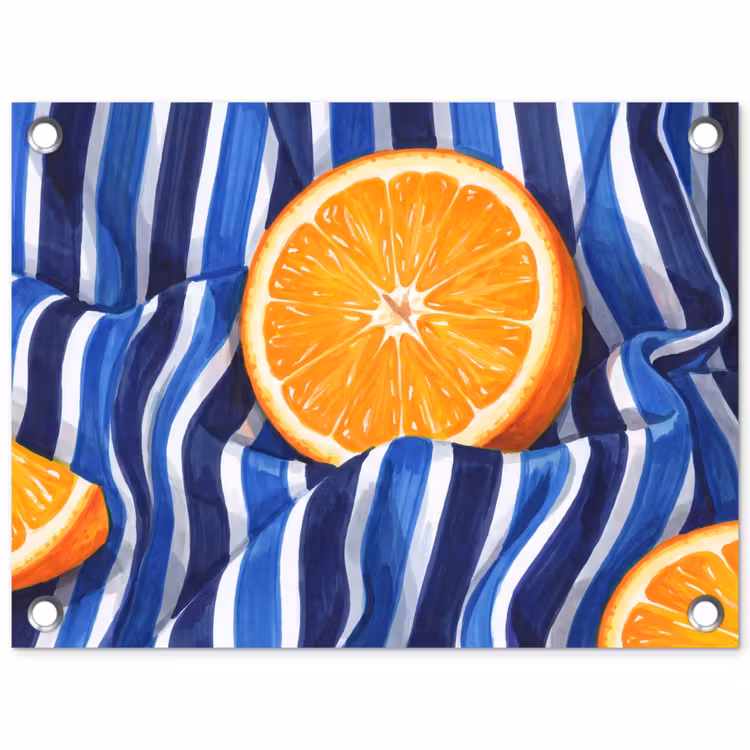 Garden Poster - Food - Fruit - Orange - Eten - Fruit - Oranje tuinposter los doek klein