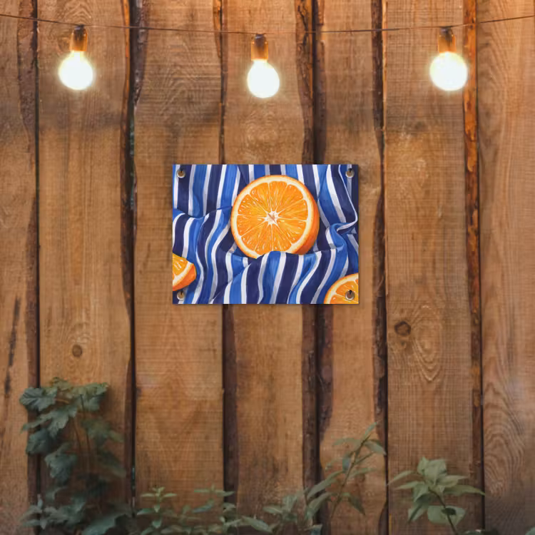 Garden Poster - Food - Fruit - Orange - Eten - Fruit - Oranje tuinposter los doek klein