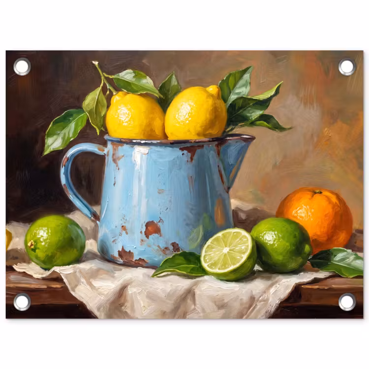 Garden Poster - Food - Still Life - Classical - Eten - Stilleven - Klassiek tuinposter los doek klein