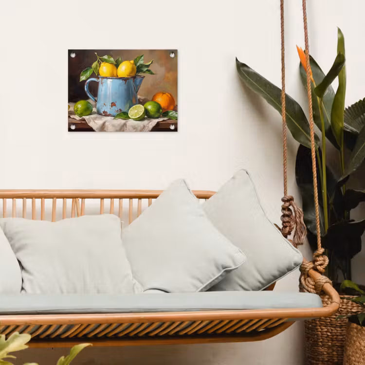 Garden Poster - Food - Still Life - Classical - Eten - Stilleven - Klassiek tuinposter los doek klein