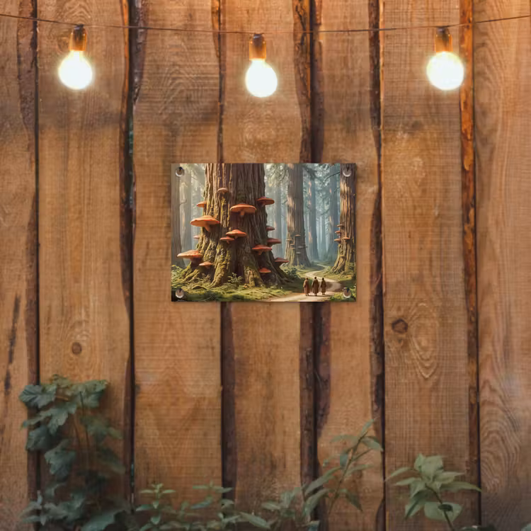 Garden Poster - Forest - Trees - Nature - Bos - Bomen - Natuur tuinposter los doek klein