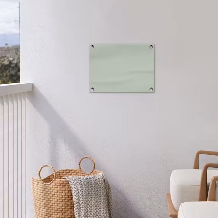 Frosted - Mint - Groen tuinposter los doek klein 239 -sfeer8