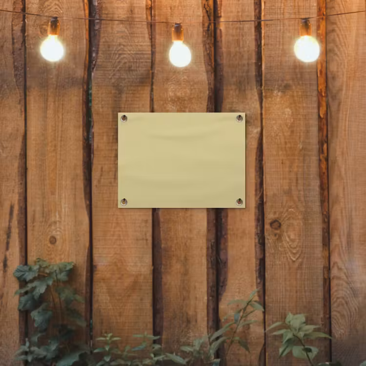 Golden - Clover - Geel tuinposter los doek klein 239 -sfeer1