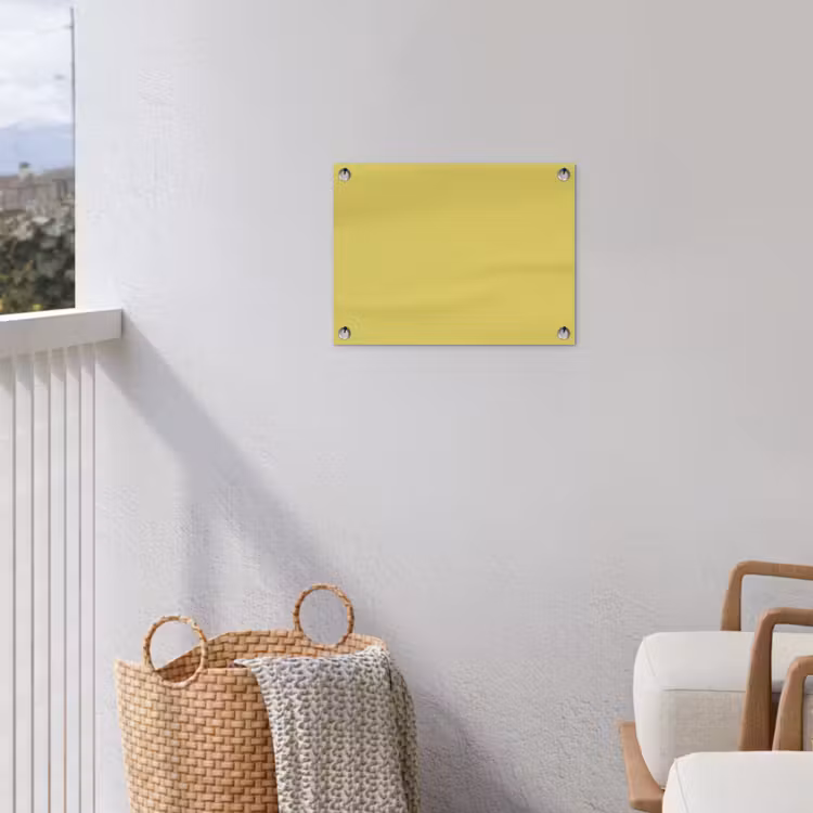 Golden - Ochre - Geel tuinposter los doek klein 239 -sfeer8