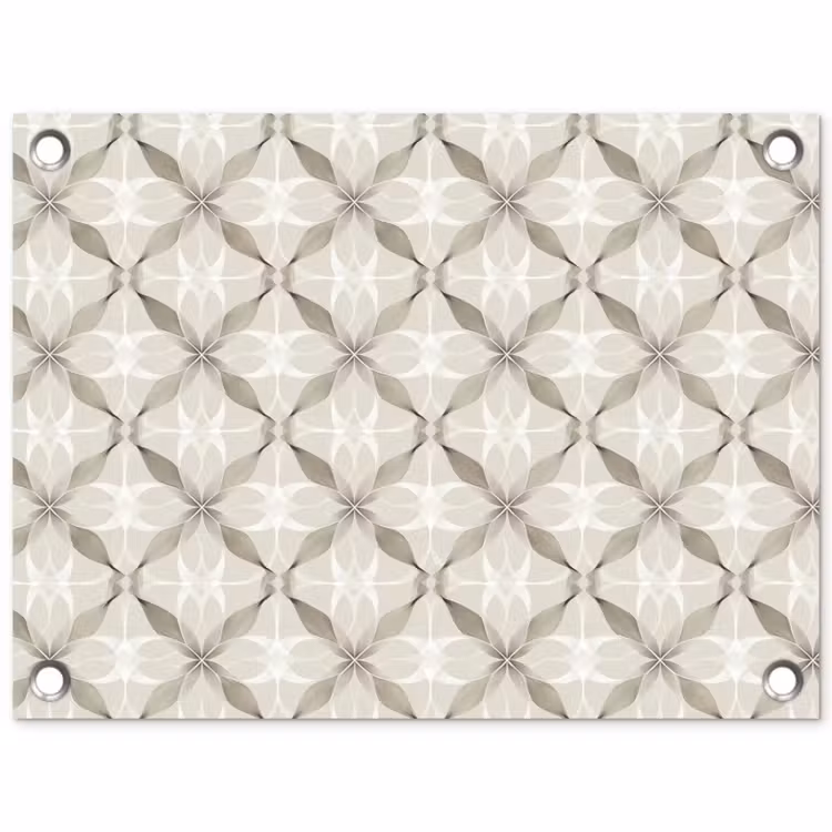 Grafisch - Patroon - Grijs tuinposter los doek klein 239 -3d