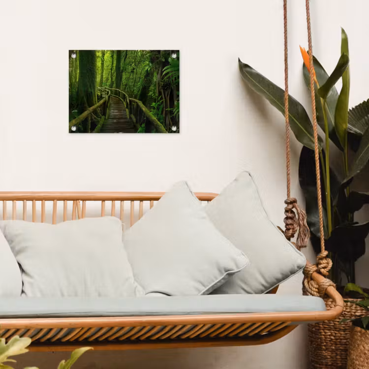 Groene Oase van Rust tuinposter los doek klein -sfeer7