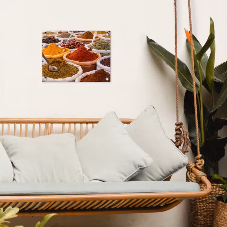 Garden Poster - Herbs - Market - Food - Kruiden - Markt - Eten tuinposter los doek klein
