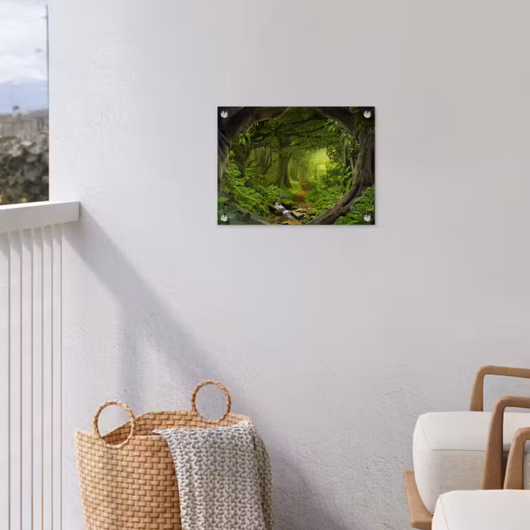 Jungle - Groen - Natuur - Tropisch - Planten tuinposter los doek klein -sfeer8
