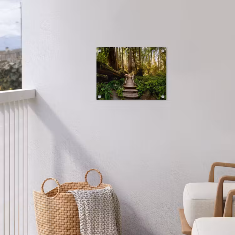 Jungle - Natuur - Trap - Bomen tuinposter los doek klein -sfeer8
