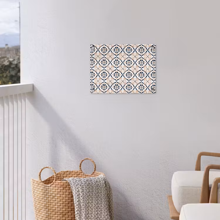 Bladvorm - Patroon - Kleurrijk tuinposter los doek klein 239 -sfeer8