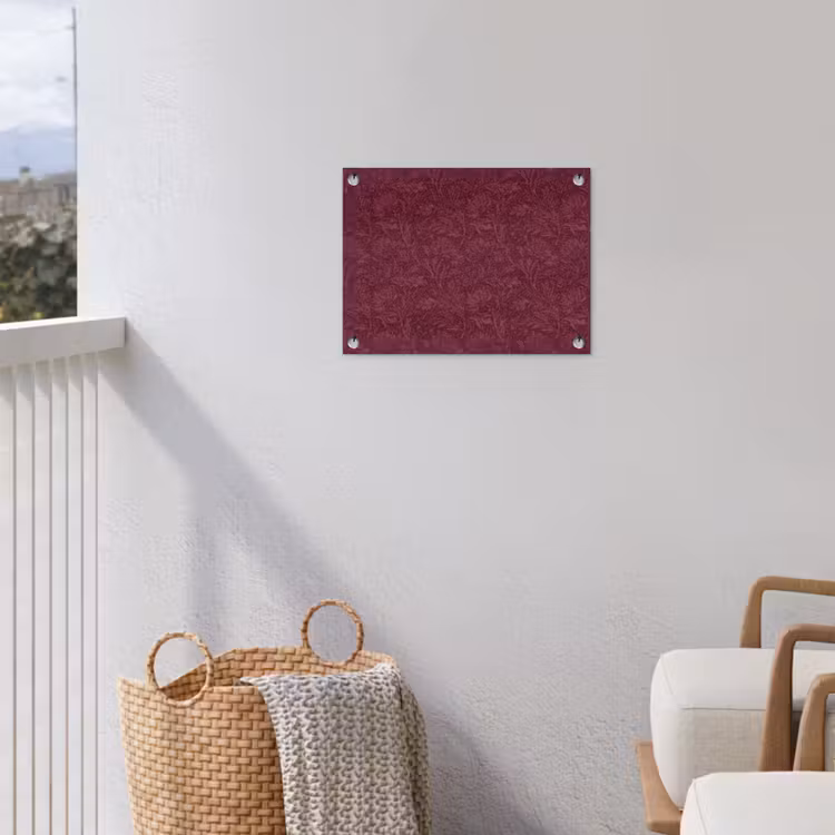 Bladeren - Patroon - Paars tuinposter los doek klein 239 -sfeer8