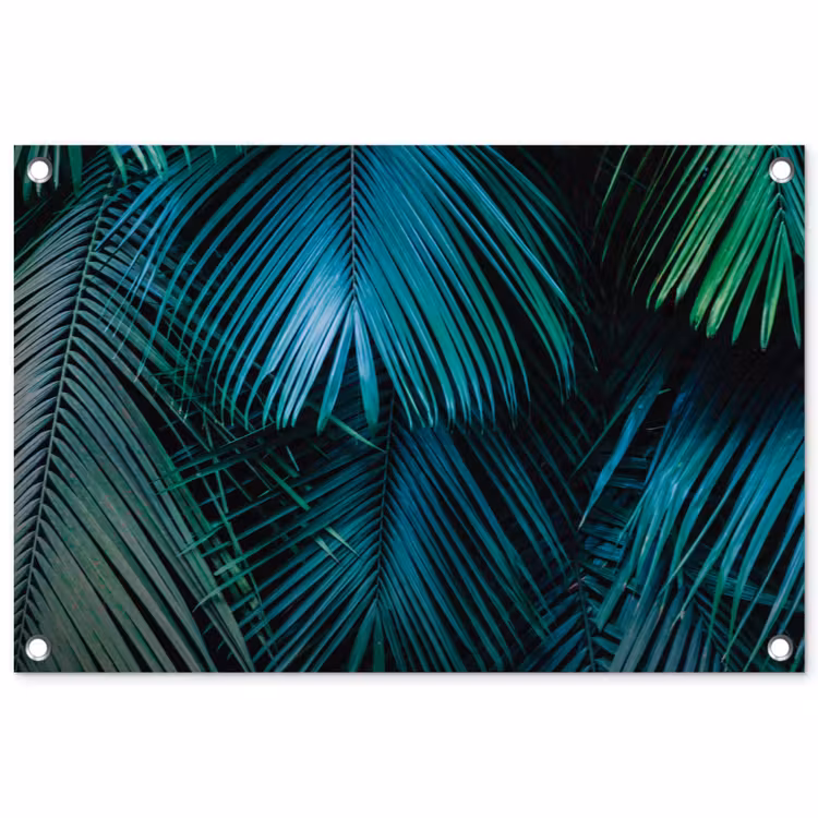 Bladeren - Tropisch - Jungle tuinposter los doek klein -3d