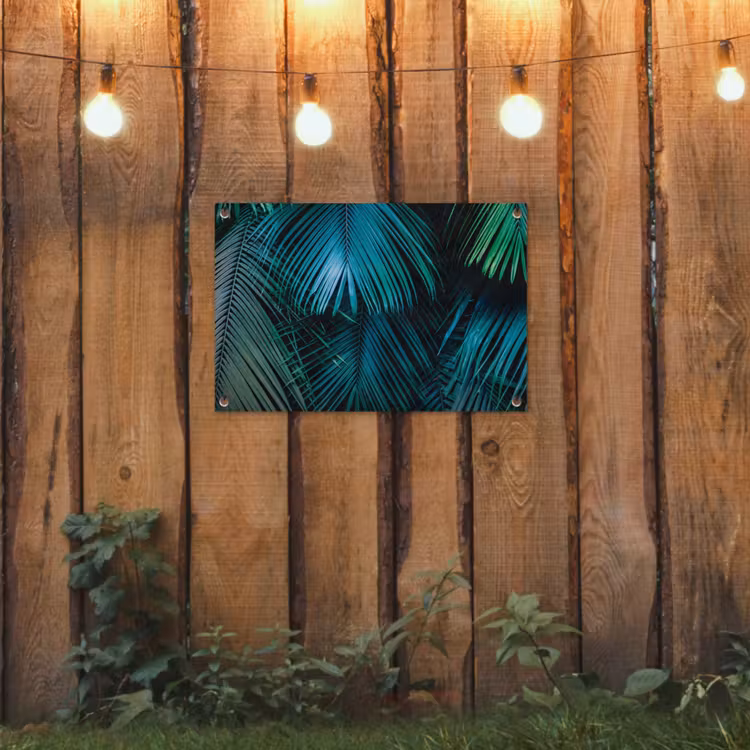 Bladeren - Tropisch - Jungle tuinposter los doek klein -sfeer1