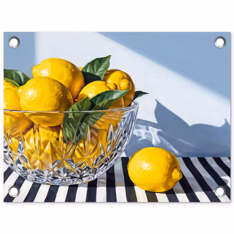 Garden Poster - Lemons - Fruit - Yellow - Citroenen - Fruit - Geel tuinposter los doek klein