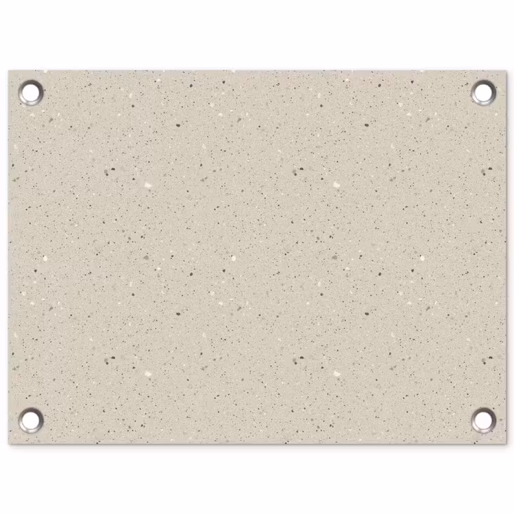 Lichtbeige - Terrazzo - Grijs tuinposter los doek klein 239 -3d