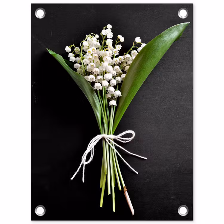 Lelietjes van dalen - Bloemen - Stilleven - Flora tuinposter los doek klein -3d