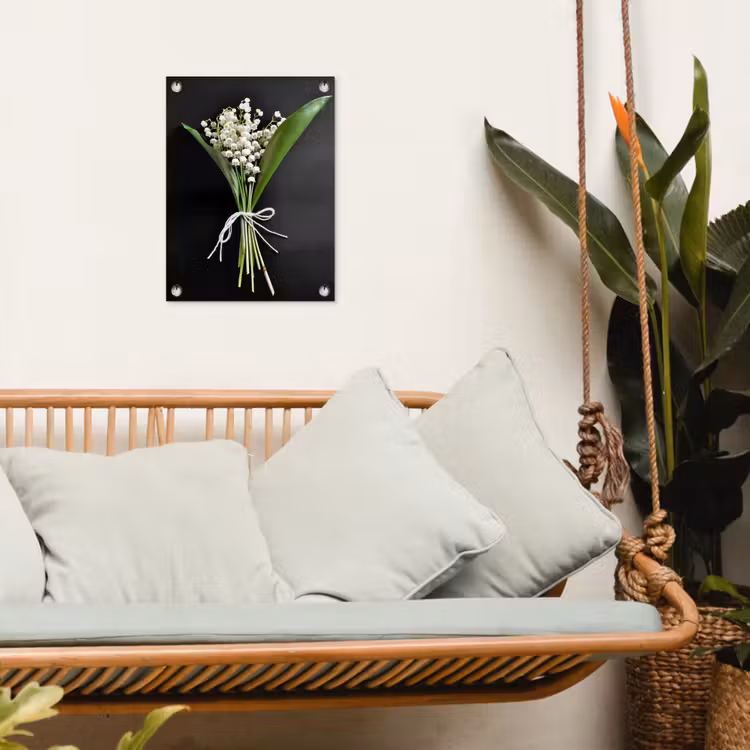 Lelietjes van dalen - Bloemen - Stilleven - Flora tuinposter los doek klein -sfeer7