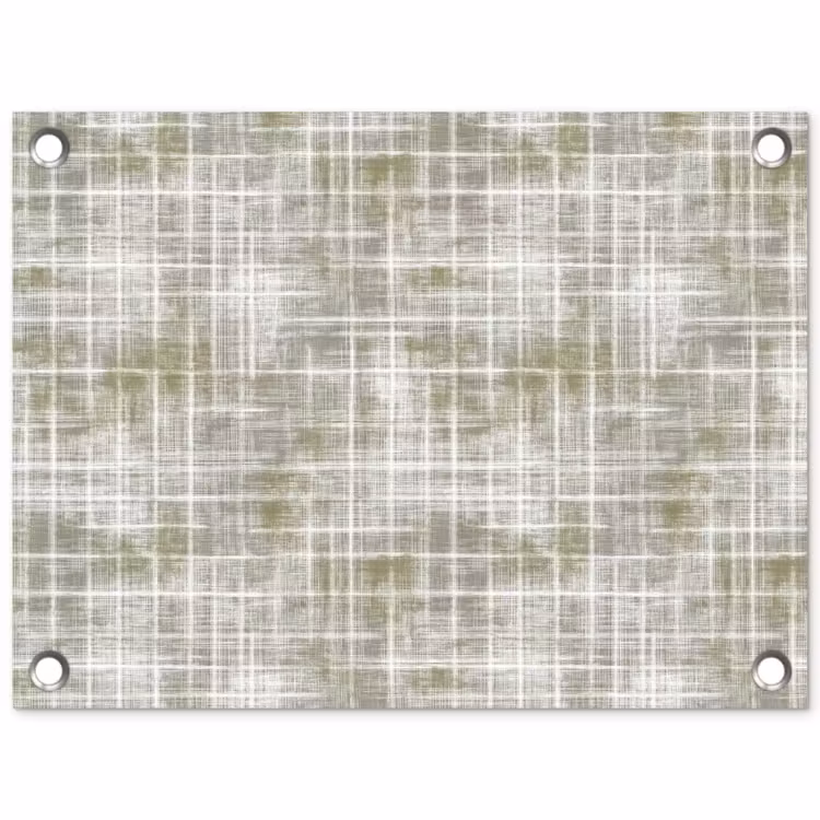 Linnen - Patroon - Groen tuinposter los doek klein 239 -3d