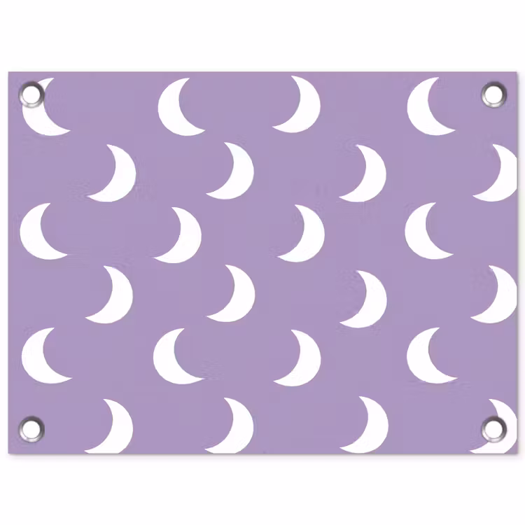 Manen - Patroon - Paars tuinposter los doek klein 239 -3d