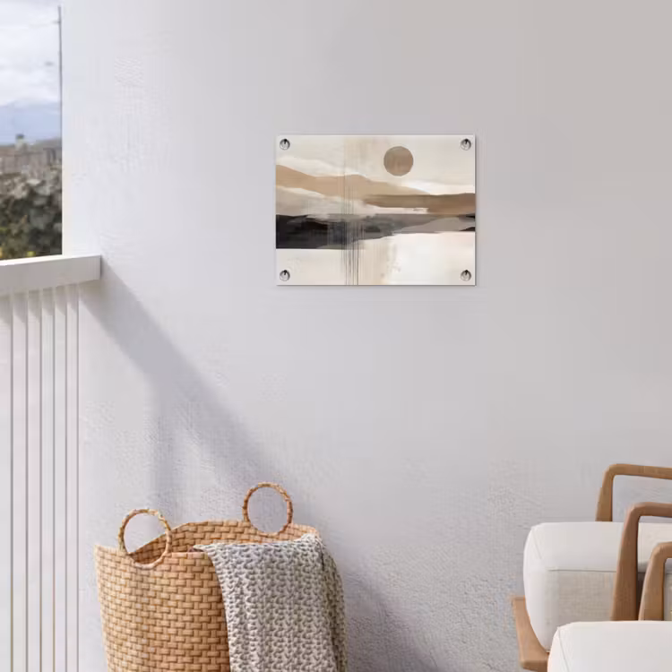 Minimalistisch - Landschap - Dimensie tuinposter los doek klein -sfeer8