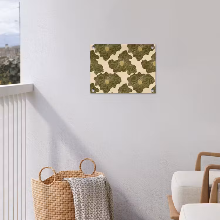 Modern - Abstract - Groen tuinposter los doek klein 239 -sfeer8