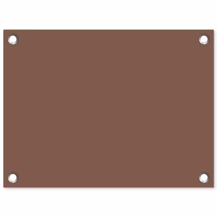 Muted - Chestnut - Bruin tuinposter los doek klein 239 -3d