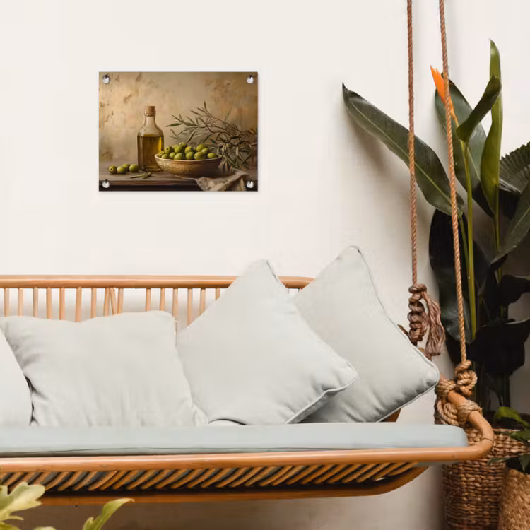 Olijven - Stilleven - Vintage tuinposter los doek klein -sfeer7