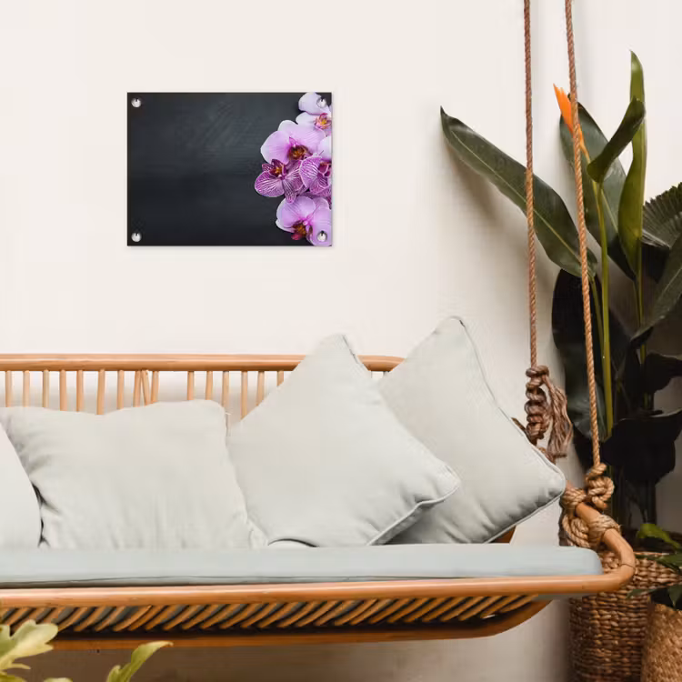Orchidee - Bloemen - Roze - Flora tuinposter los doek klein -sfeer7