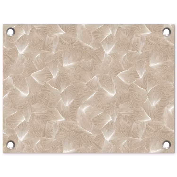 Organisch - Textuur - Beige tuinposter los doek klein 239 -3d