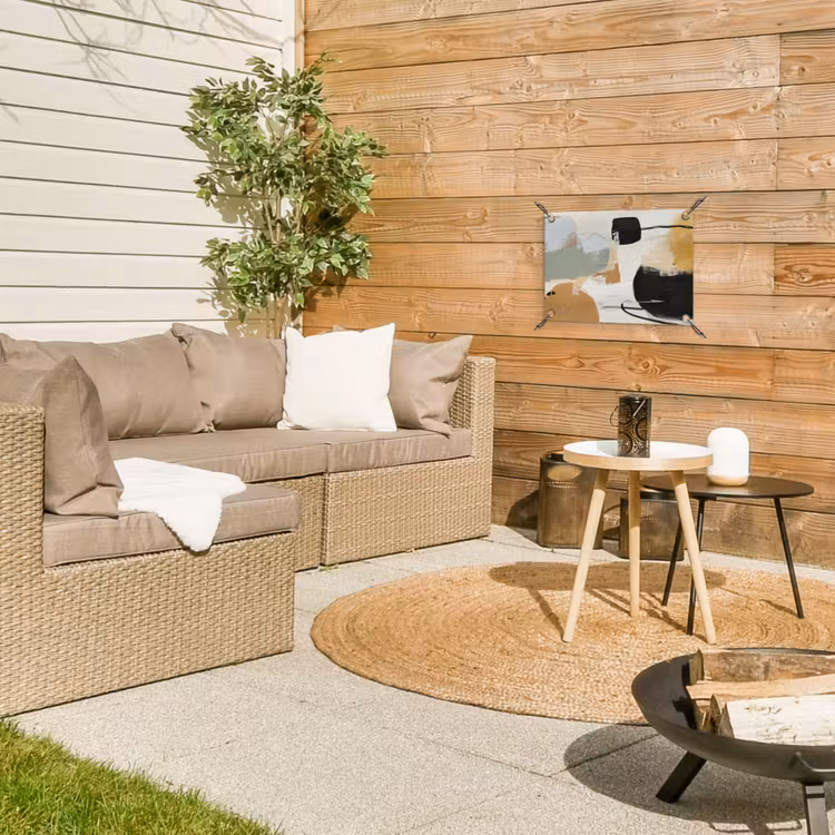 Paint - Abstract - Kleuren tuinposter los doek klein -sfeer4