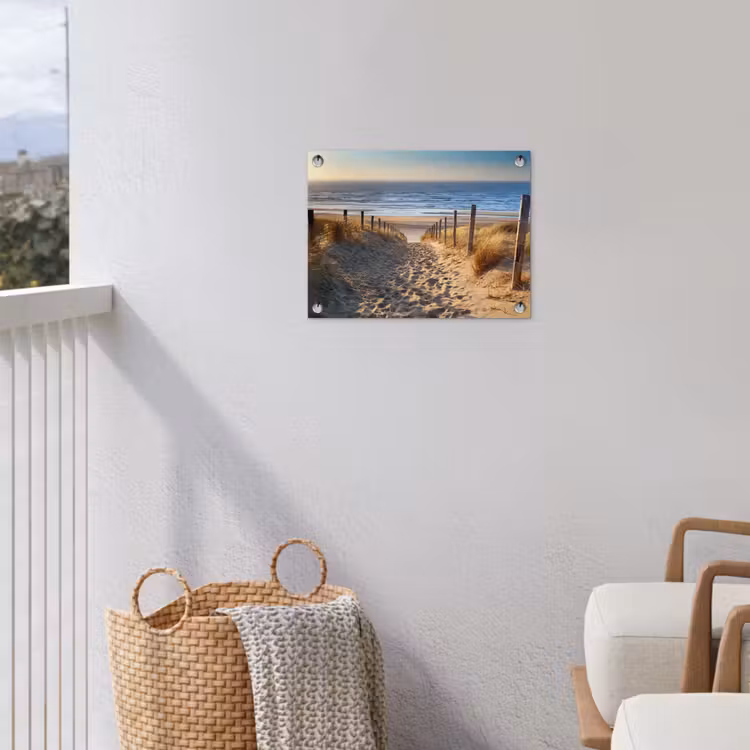Pad naar de Zee tuinposter los doek klein -sfeer8