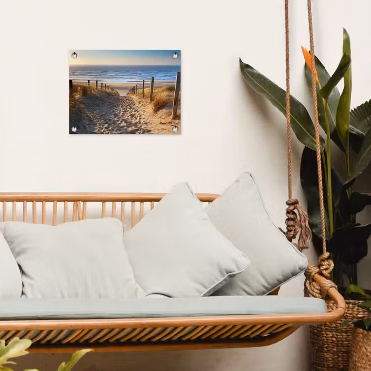 Pad naar de Zee tuinposter los doek klein -sfeer7