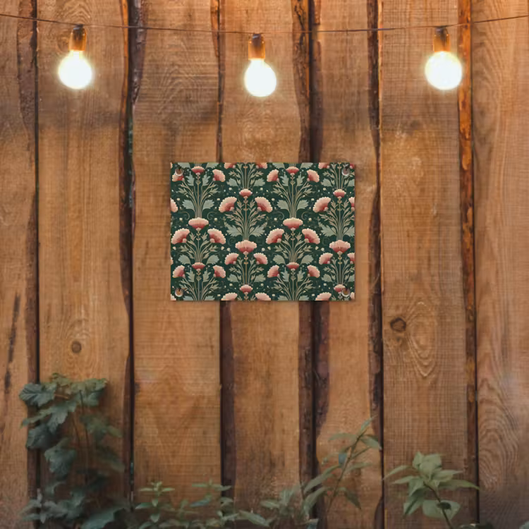 Patroon - Botanisch - Kleurrijk tuinposter los doek klein 239 -sfeer1