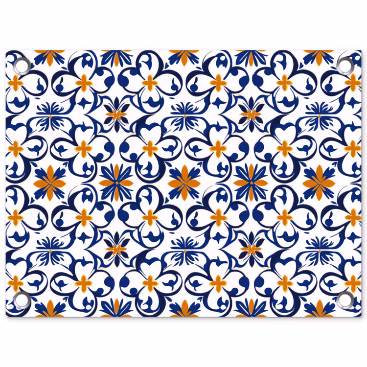 Patroon - Modern - Kleurrijk tuinposter los doek klein 239 -3d