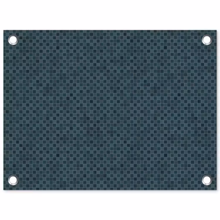 Patroon - Mozaïek - Groen tuinposter los doek klein 239 -3d