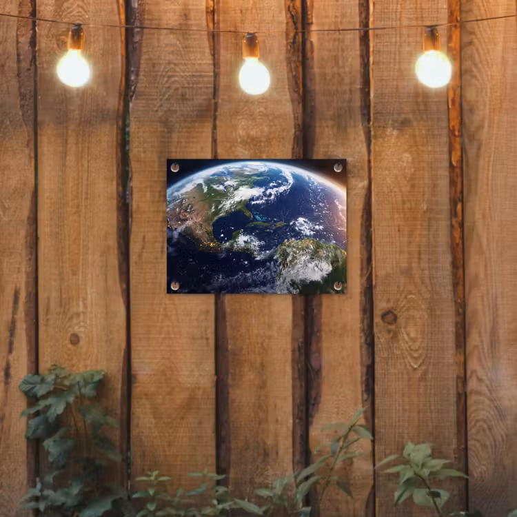 Garden Poster - Planet - Space - Cosmos - Planeet - Ruimte - Kosmos tuinposter los doek klein