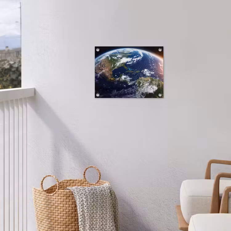 Garden Poster - Planet - Space - Cosmos - Planeet - Ruimte - Kosmos tuinposter los doek klein