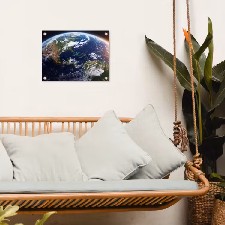 Garden Poster - Planet - Space - Cosmos - Planeet - Ruimte - Kosmos tuinposter los doek klein