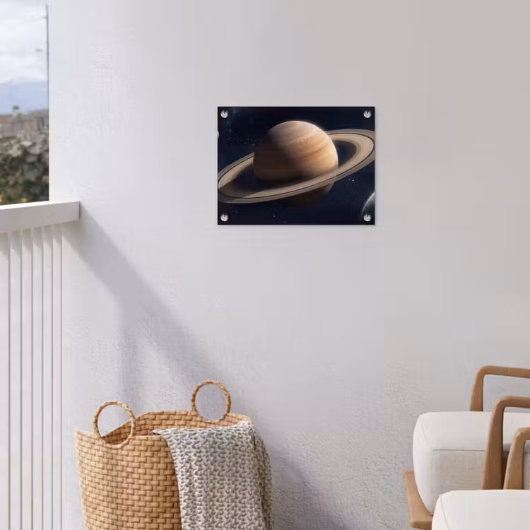 Planeten - Saturnus - Ruimte tuinposter los doek klein -sfeer8