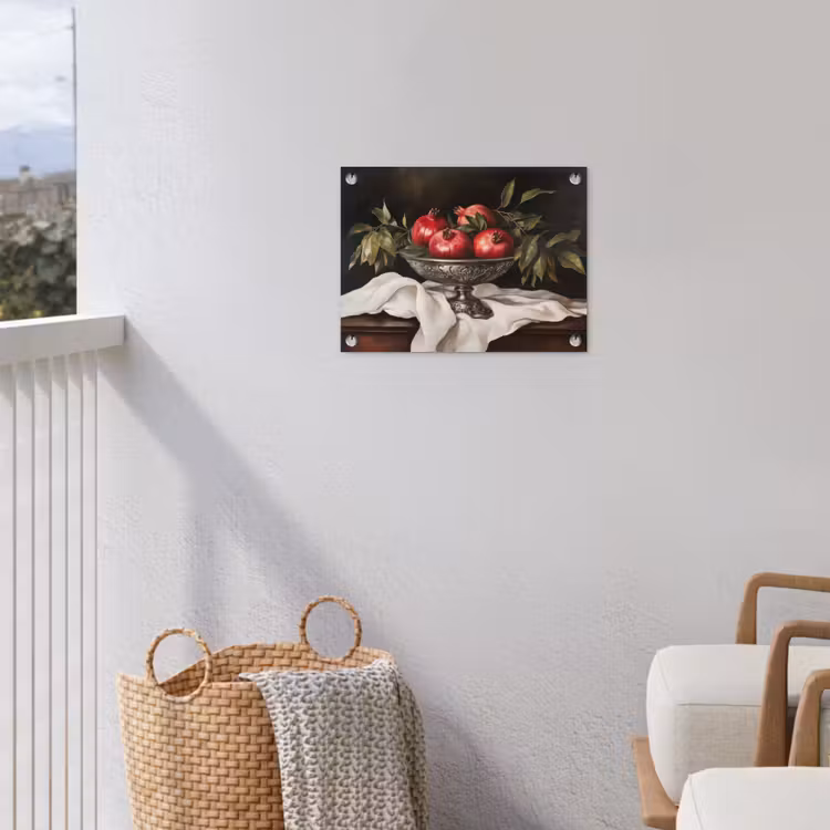 Granaatappels - Klassiek - Vintage tuinposter los doek klein -sfeer8