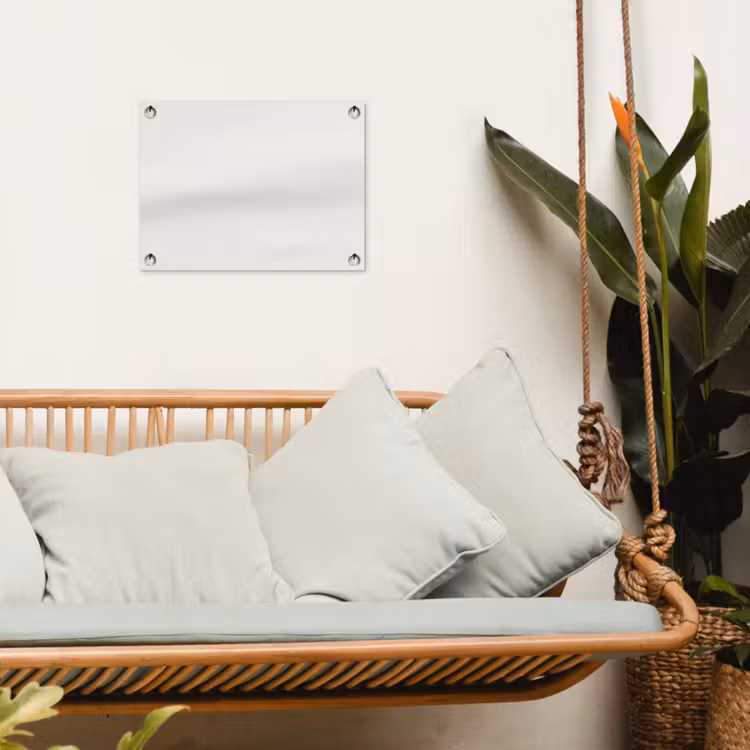 Pure - Alabaster - Wit tuinposter los doek klein 239 -sfeer7