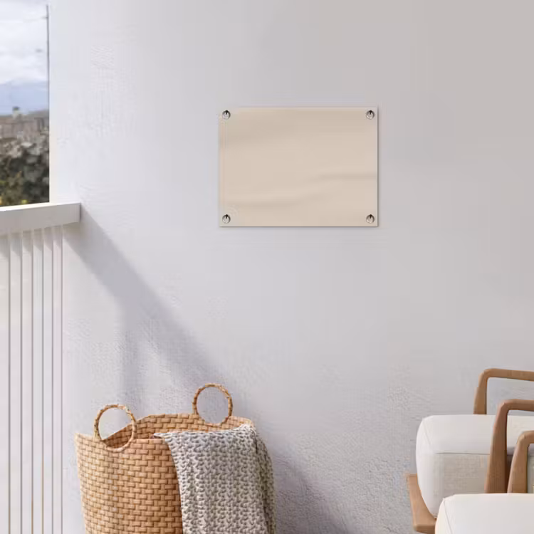 Raw - Linen - Nude tuinposter los doek klein 239 -sfeer8