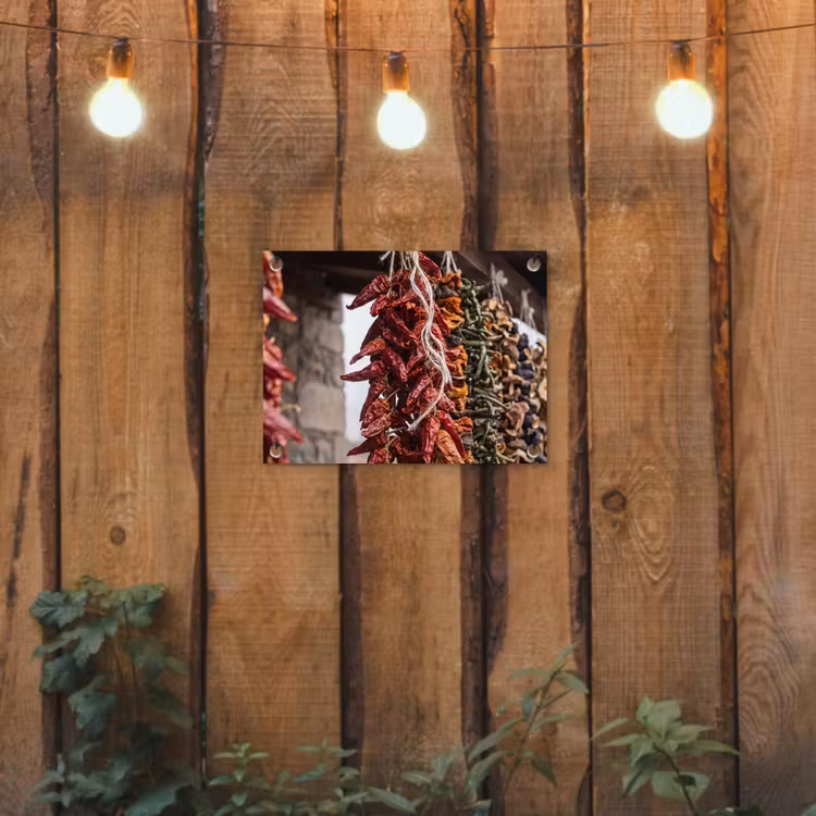 Garden Poster - Red Peppers - Food - Rode pepers - Eten tuinposter los doek klein