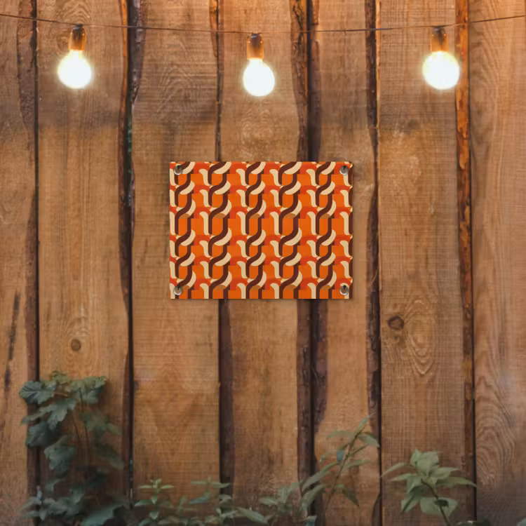 Retro - Modern - Kleurrijk tuinposter los doek klein 239 -sfeer1