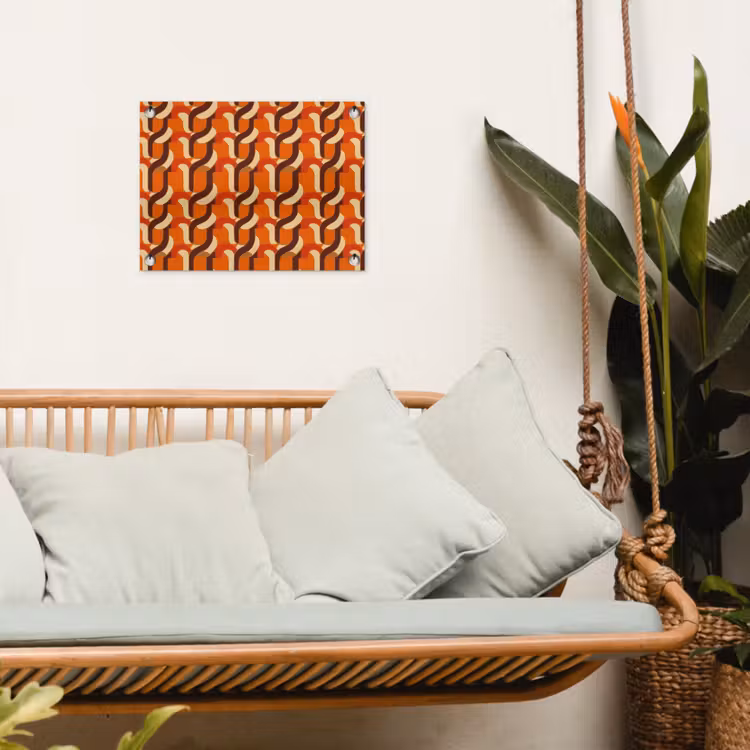 Retro - Modern - Kleurrijk tuinposter los doek klein 239 -sfeer7