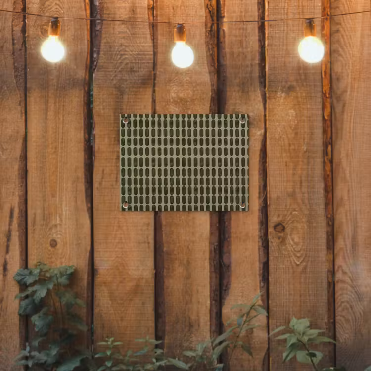 Ritmisch - Effect - Groen tuinposter los doek klein 239 -sfeer1