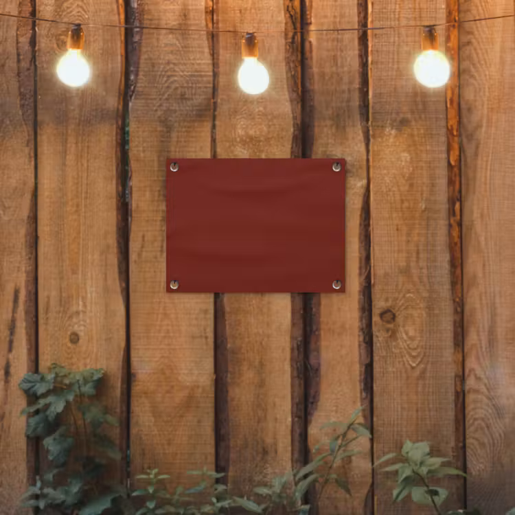 Rustic - Terracotta - Rood tuinposter los doek klein 239 -sfeer1