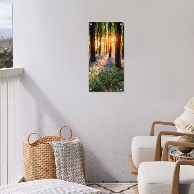Bloemenzee in het ochtendlicht tuinposter los doek klein -sfeer8
